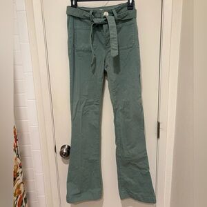 LC Lauren Conrad Teal High-Rise Flare Pants